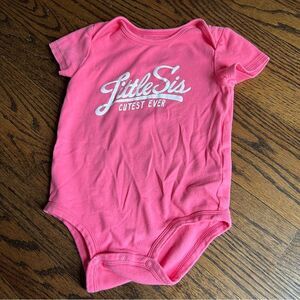 🍭6/$30 Carter’s Little Sister Short Sleeve Onesie for Baby Toddler Girl - 18 m